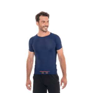 Blue Casual Man T-shirt Free Size