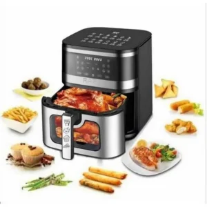 Friteuse à air sans huile inox numérique à grande capacité