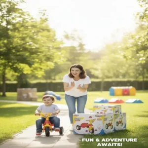 Tricycle enfant stable et évolutif pour premières balades